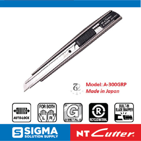 NT Cutter A-300GRP Original Japan Aluminum Diecast Grip